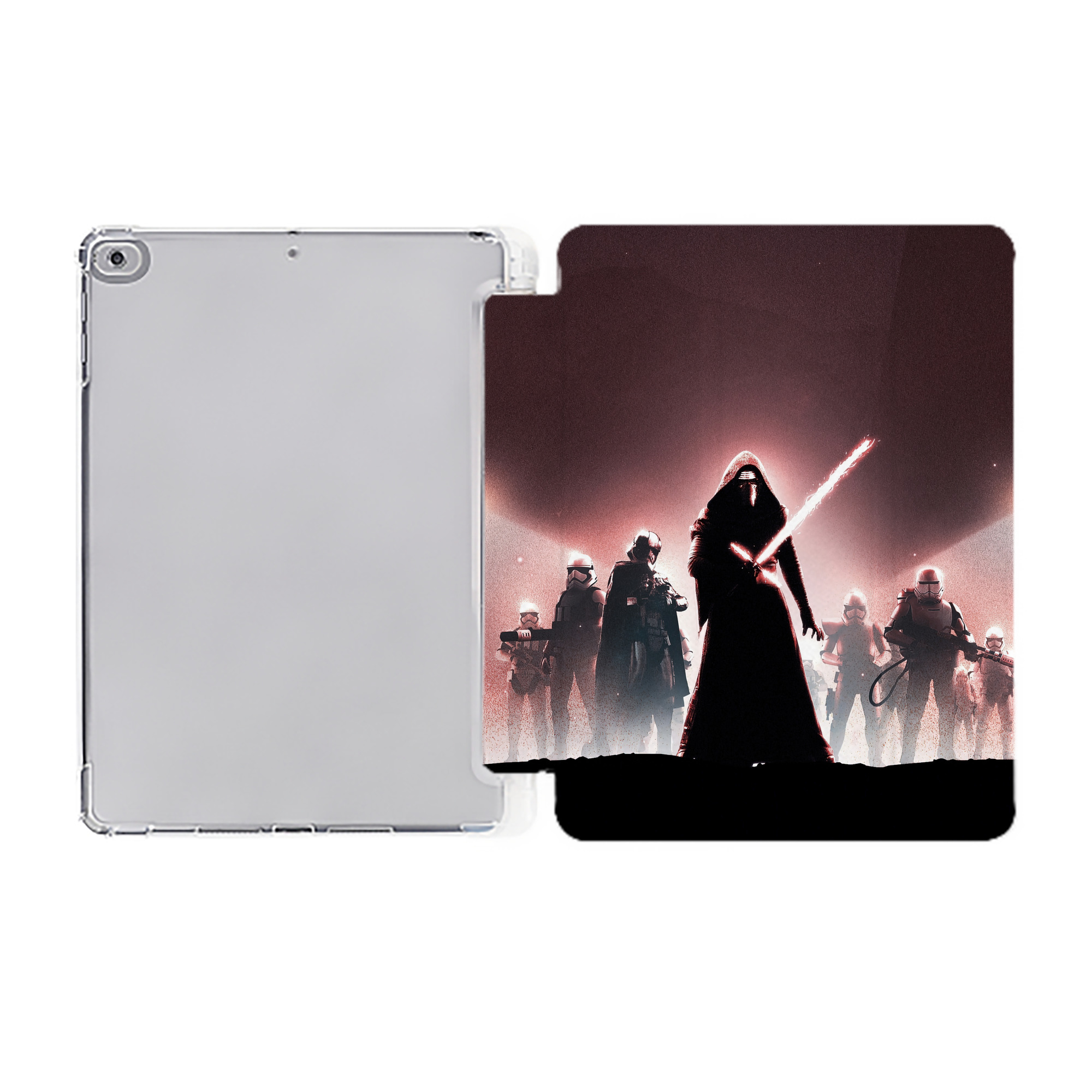 （画像用） スター・ウォーズ Star Wars IPad ケース ペン収納付き 三つ折りスタンド PUレザー×シリコン 対応機種9.5/10.5/10.9インチ